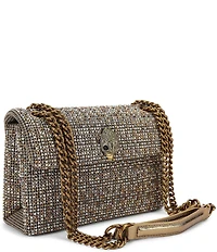 Kurt Geiger London Fabric Medium Kensington Rhinestone Crossbody Bag