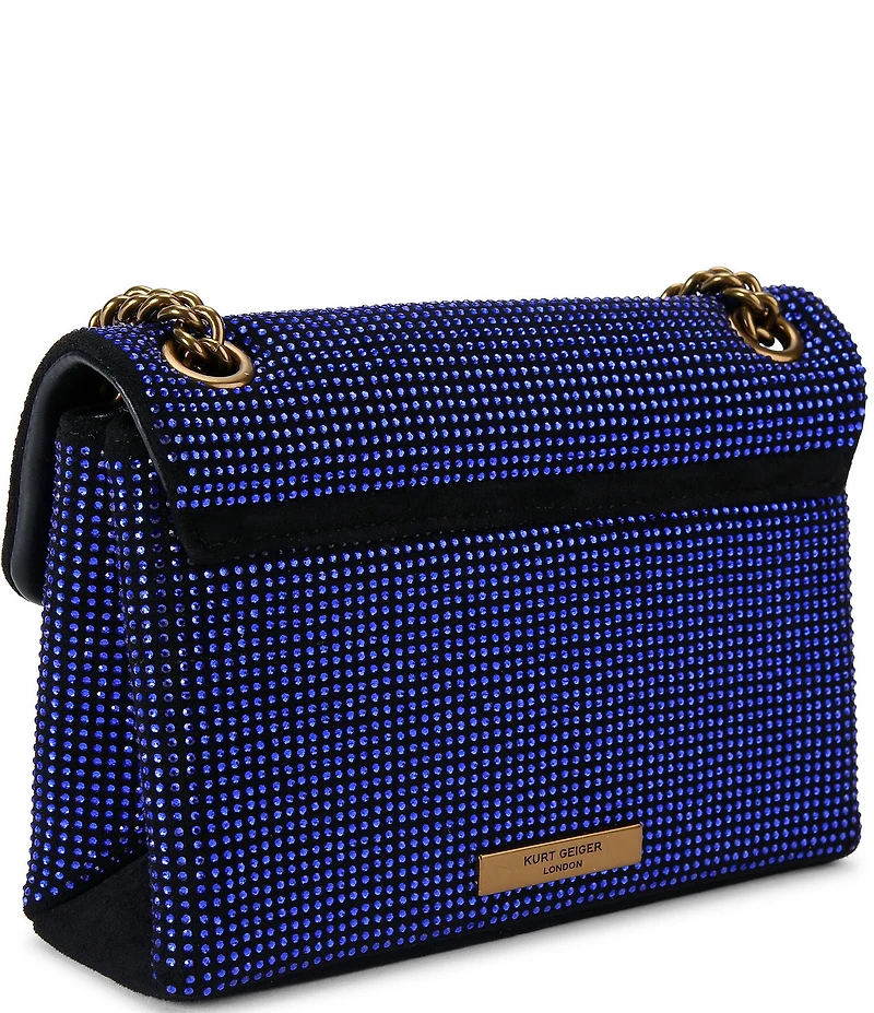 Kurt Geiger London Kensington Mini Fabric Rhinestone Crossbody Bag