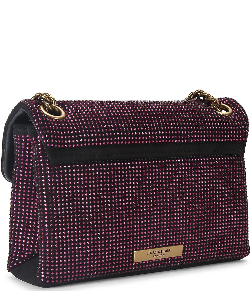Kurt Geiger London Kensington Mini Fabric Rhinestone Crossbody Bag