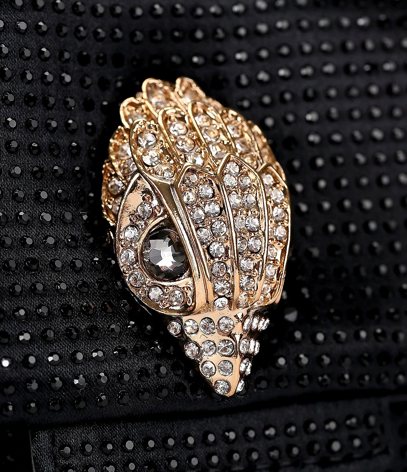 Kurt Geiger London Mini Kensington Fabric Rhinestone Chain Strap Crossbody Bag