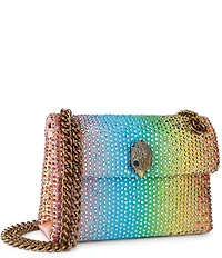 Kurt Geiger London Fabric Mini Kensington Ombre Crystal Crossbody Bag