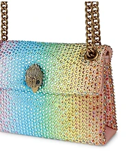 Kurt Geiger London Fabric Mini Kensington Ombre Crystal Crossbody Bag