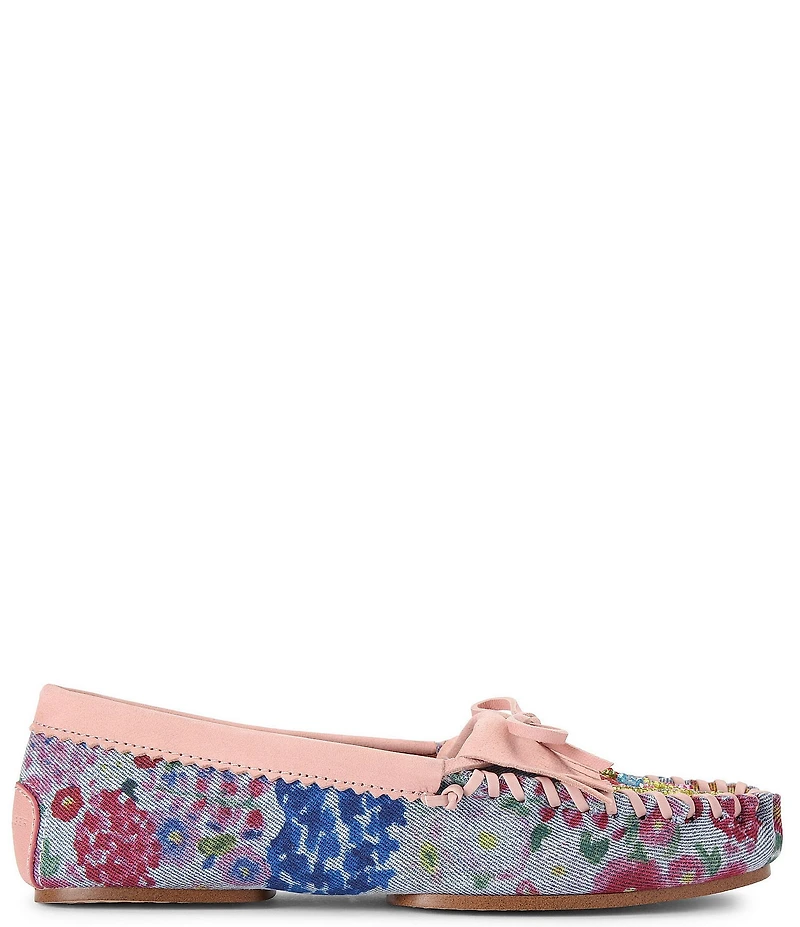 Kurt Geiger London Floral Beaded Ornament Moccasins