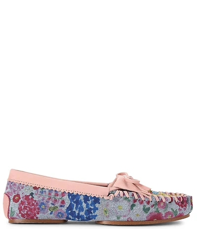 Kurt Geiger London Floral Beaded Ornament Moccasins