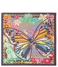 Kurt Geiger London Floral Butterfly Bandana Scarf