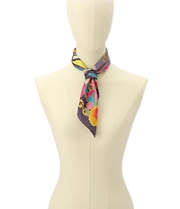 Kurt Geiger London Floral Butterfly Bandana Scarf