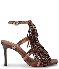 Kurt Geiger London Fringe Crystal Embellished Dress Sandals