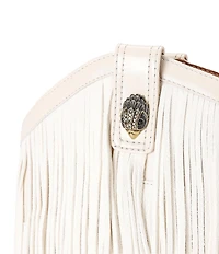 Kurt Geiger London Kurt's Cabana Fringe Leather Rainbow Beaded Logo Cowboy Boots
