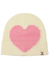 Kurt Geiger London Fuzzy Heart Beanie