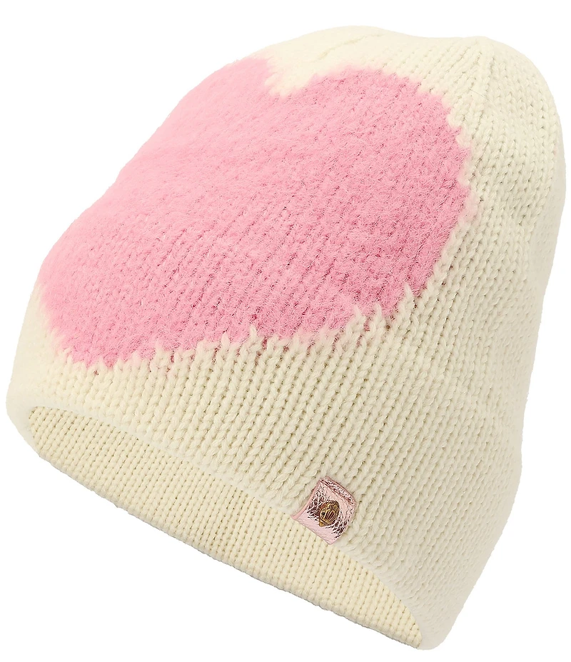 Kurt Geiger London Fuzzy Heart Beanie