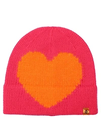Kurt Geiger London Fuzzy Heart Beanie