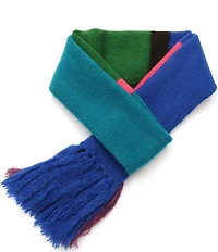 Kurt Geiger London Fuzzy Striped Long Oblong Scarf