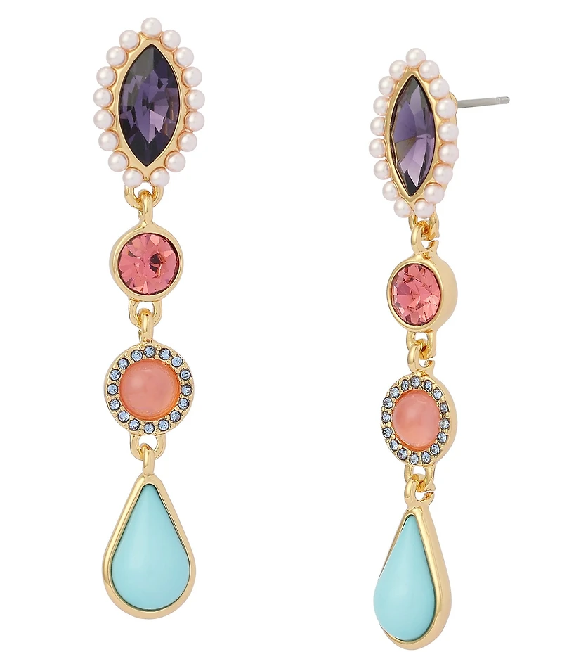 Kurt Geiger London Gemstone Linear Earrings