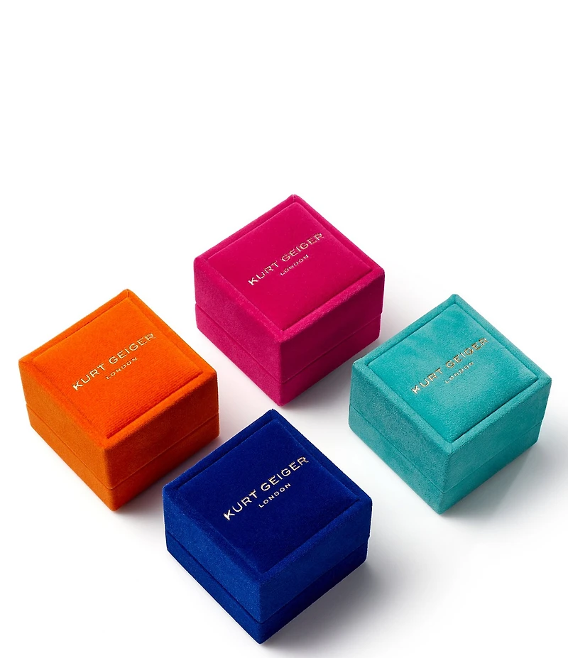 Kurt Geiger London Gemstone Pearl Cocktail Ring