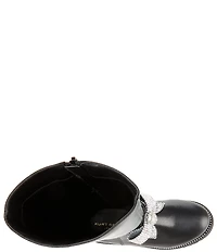Kurt Geiger London Girls' Kensington Leather Rhinestone Bow Boots (Youth)
