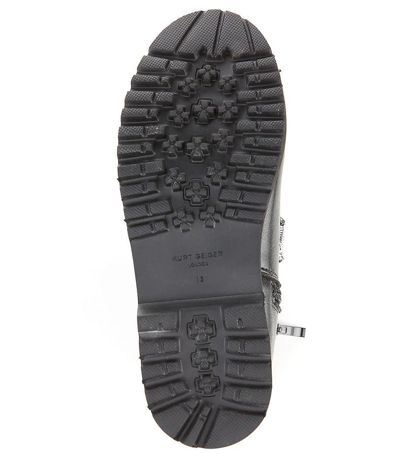 Kurt Geiger London Girls' Kensington Leather Rhinestone Bow Boots (Youth)