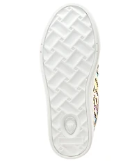 Kurt Geiger London Girls' Kensington Metallic Woven Leather Lace Up Sneakers (Youth)