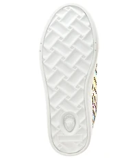 Kurt Geiger London Girls' Kensington Metallic Woven Leather Lace Up Sneakers (Toddler)