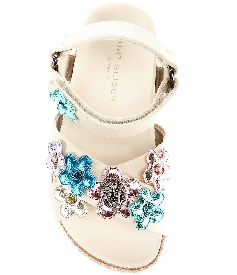 Kurt Geiger London Girls' Kensington Flower Espadrille Sandals (Youth)
