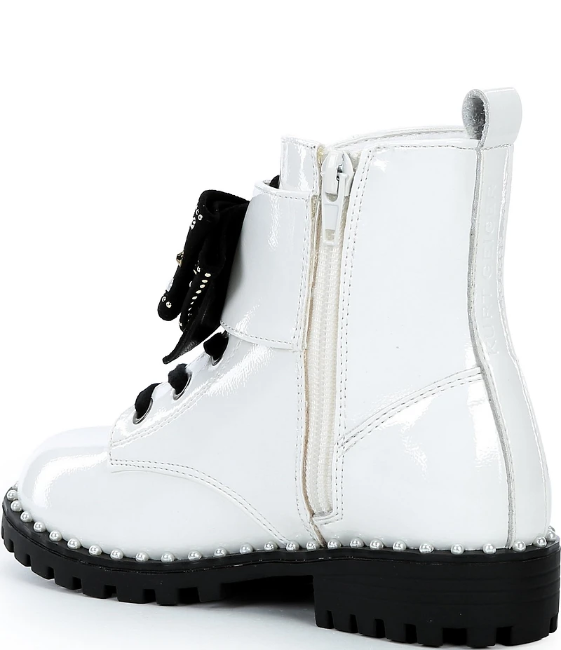 Kurt Geiger London Girls' Kensington Patent Leather Bow Boots (Toddler)