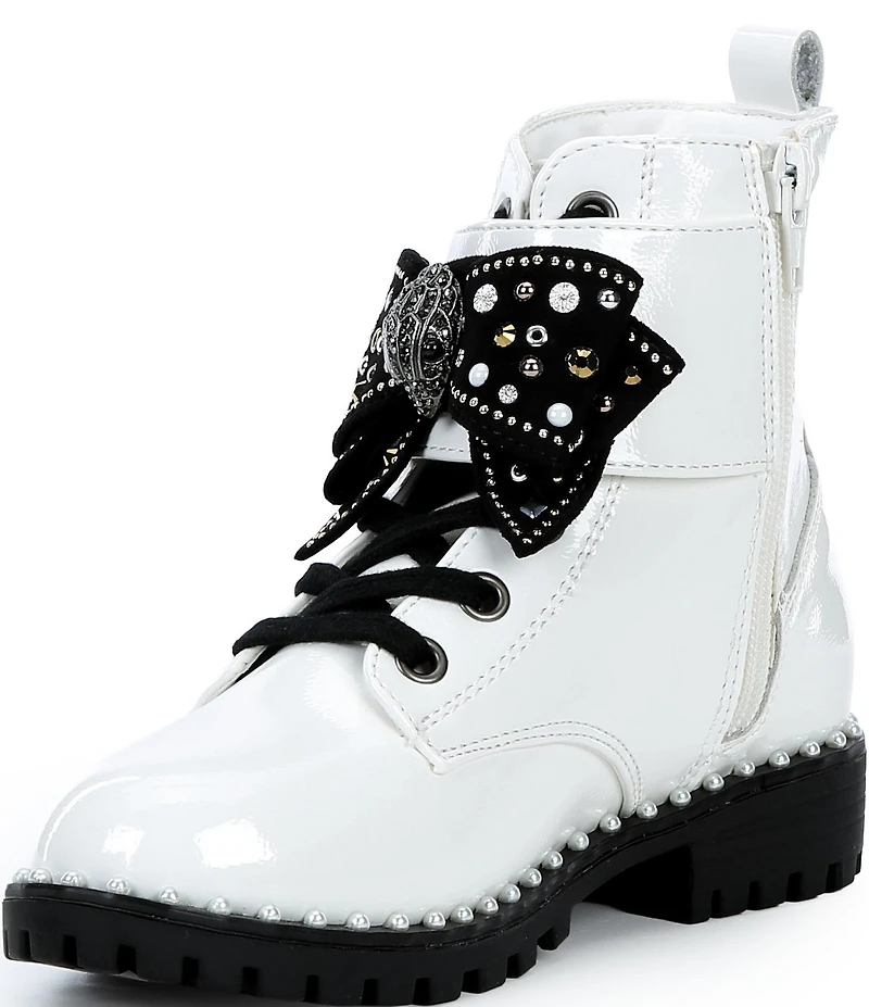 Kurt Geiger London Girls' Kensington Patent Leather Bow Boots (Toddler)