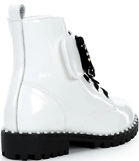 Kurt Geiger London Girls' Kensington Patent Leather Bow Boots (Youth)