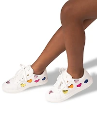 Kurt Geiger London Girls' Lane Love Metallic Heart Sneakers (Youth)