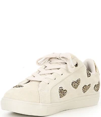 Kurt Geiger London Girls' Lane Love Suede Rhinestone Heart Sneakers (Toddler)