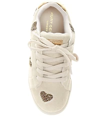 Kurt Geiger London Girls' Lane Love Suede Rhinestone Heart Sneakers (Toddler)