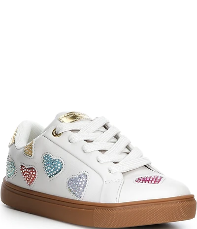 Kurt Geiger London Girls' Lane Love Suede Sneakers (Toddler)
