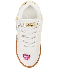 Kurt Geiger London Girls' Lane Love Suede Sneakers (Toddler)