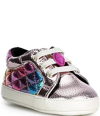 Kurt Geiger London Girls' Lane Stained Glass Sneaker Crib Shoe Sneakers (Infant)