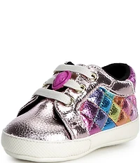 Kurt Geiger London Girls' Lane Stained Glass Sneaker Crib Shoe Sneakers (Infant)