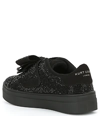 Kurt Geiger London Girls' Laney Crystal Embellished Bow Sneakers (Toddler)