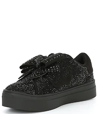Kurt Geiger London Girls' Laney Crystal Embellished Bow Sneakers (Youth)