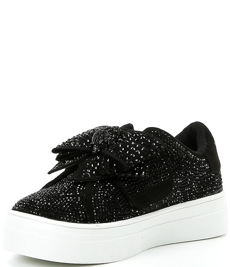 Kurt Geiger London Girls' Laney Crystal Embellished Bow Sneakers (Infant)