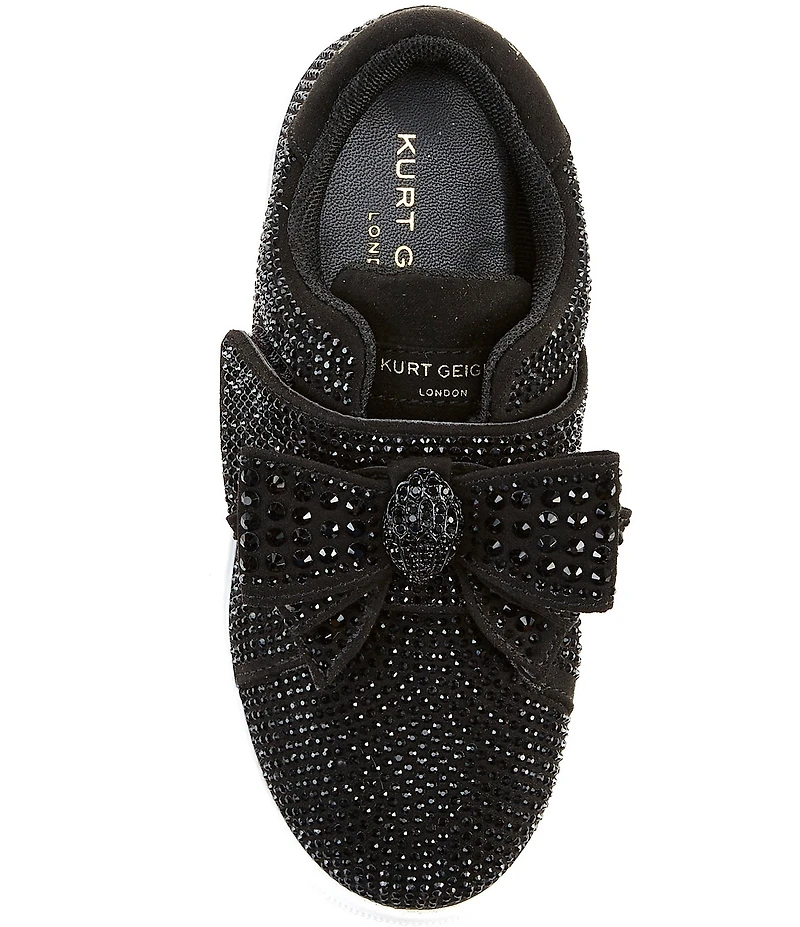 Kurt Geiger London Girls' Laney Crystal Embellished Bow Sneakers (Infant)