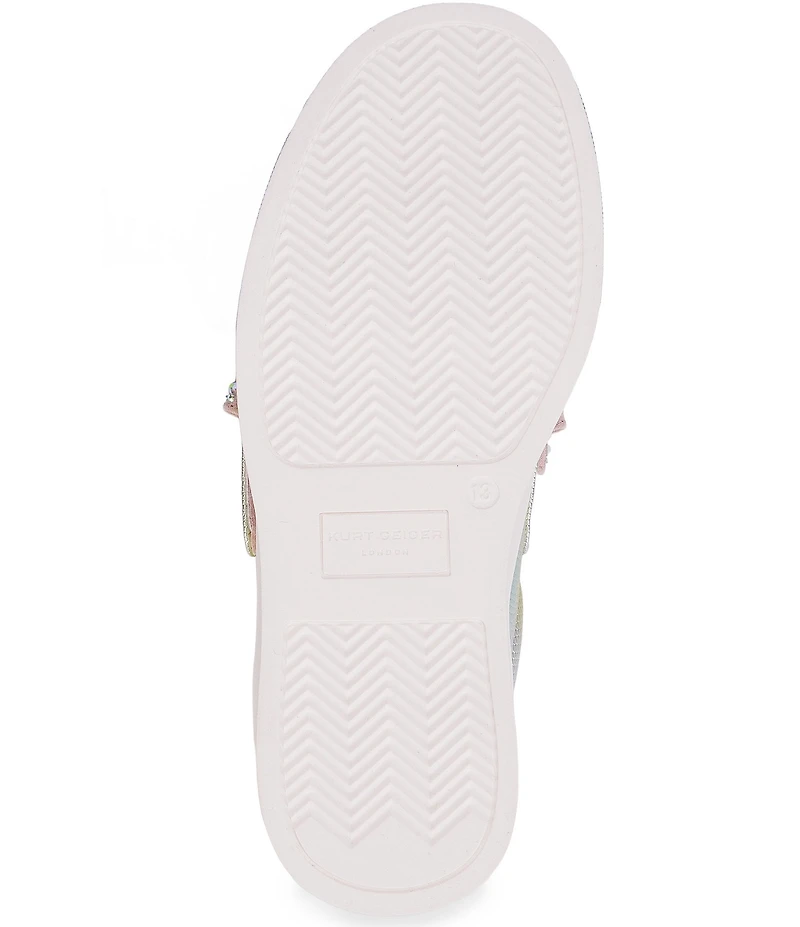 Kurt Geiger London Girls' Laney Rhinestone Embellished Bow Sneakers (Toddler