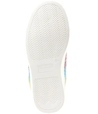 Kurt Geiger London Girl's Laney Crystal Embellished Stripe Sneakers (Toddler)