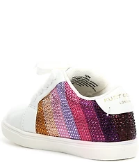 Kurt Geiger London Girl's Laney Crystal Embellished Stripe Sneakers (Youth)