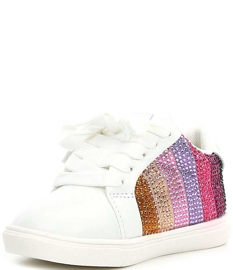 Kurt Geiger London Girl's Laney Crystal Embellished Stripe Sneakers (Youth)