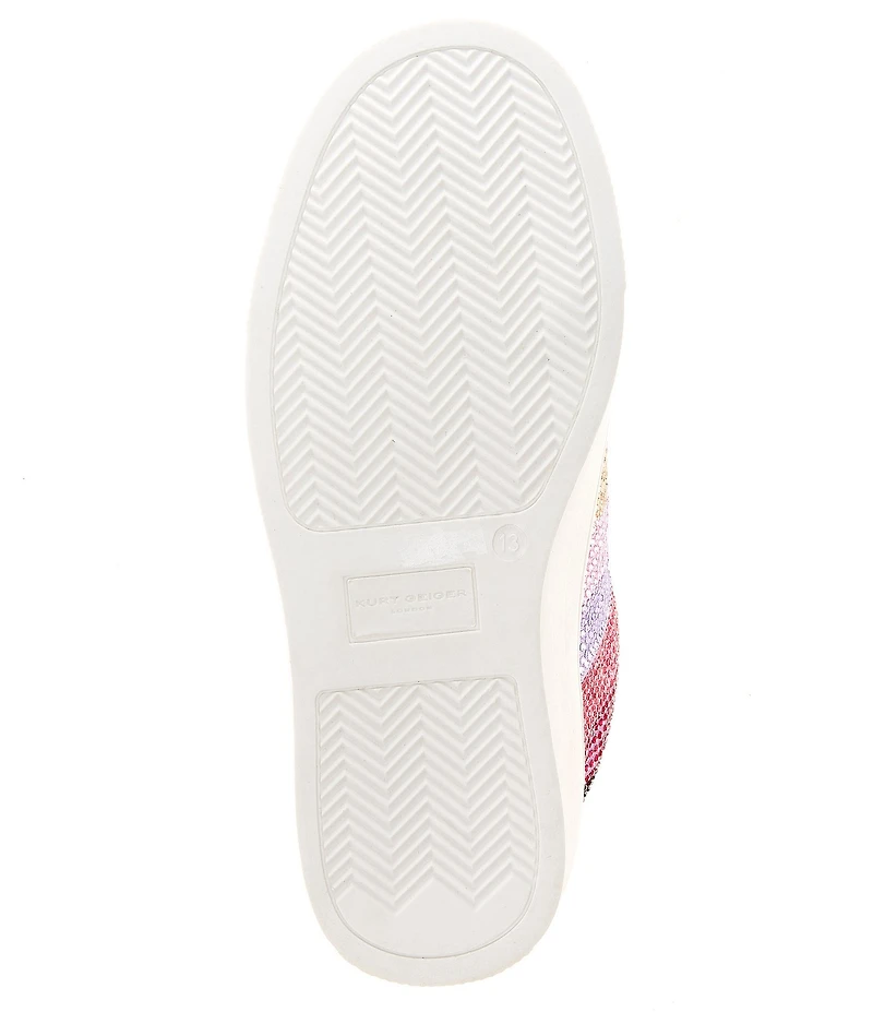 Kurt Geiger London Girl's Laney Crystal Embellished Stripe Sneakers (Youth)