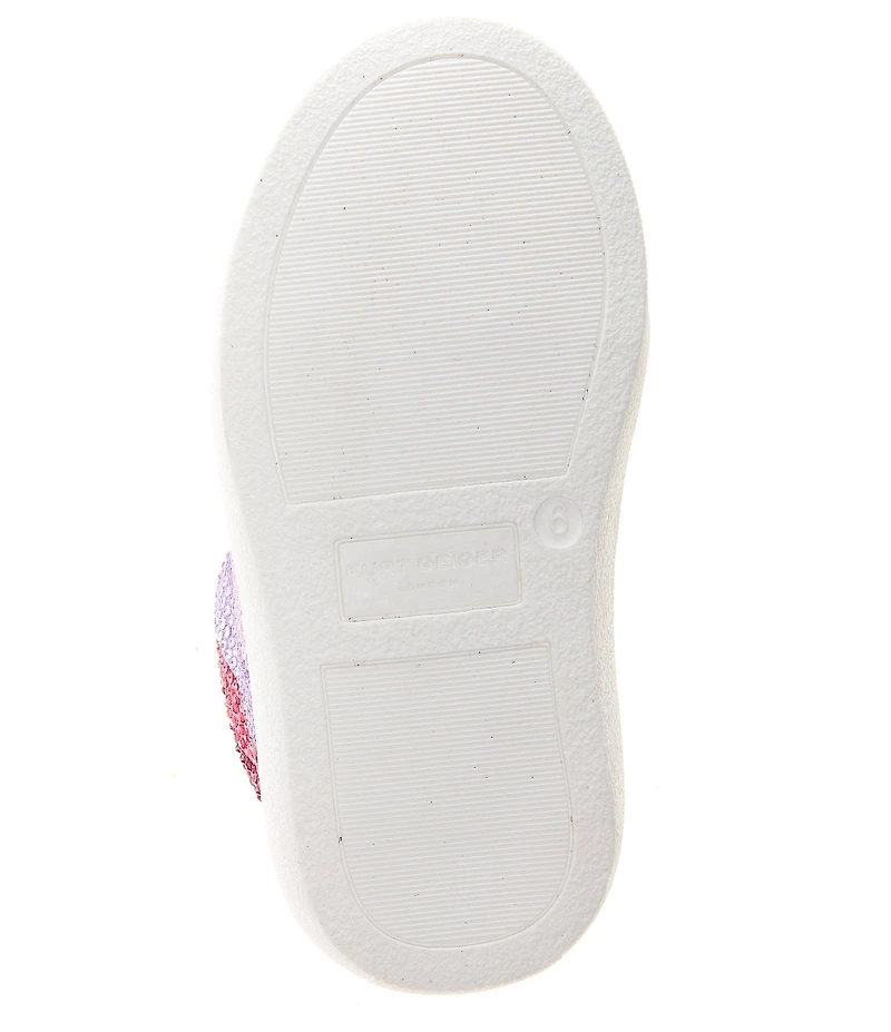 Kurt Geiger London Girls' Laney Crystal Embellished Stripe Sneakers (Infant)