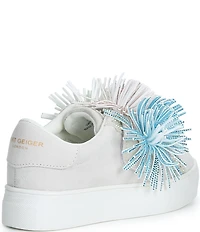 Kurt Geiger London Girls' Laney Fringe Embellished Strap Sneakers (Youth)