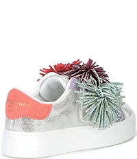 Kurt Geiger London Girls' Laney Fringe Embellished Strap Sneakers (Youth)