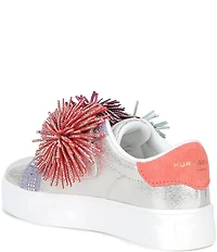 Kurt Geiger London Girls' Laney Fringe Embellished Strap Sneakers (Youth)
