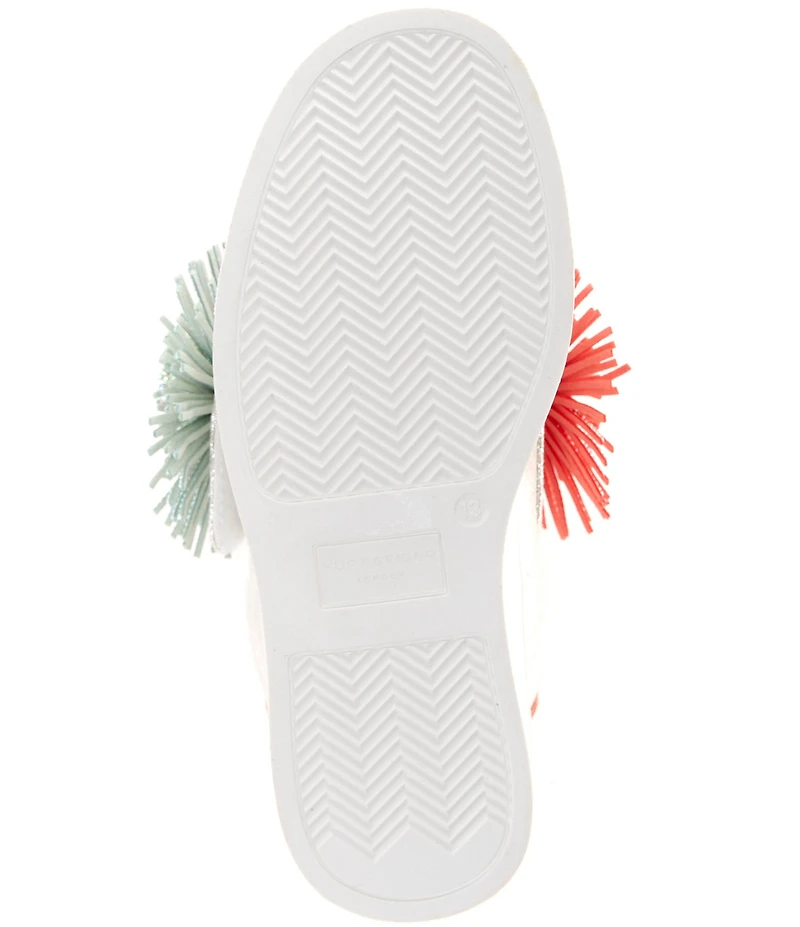 Kurt Geiger London Girls' Laney Fringe Embellished Strap Sneakers (Youth)
