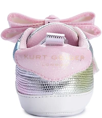 Kurt Geiger London Girl's Laney Iridescent Bow Hook-and-Loop Crib Shoes (Infant)