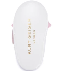 Kurt Geiger London Girl's Laney Iridescent Bow Hook-and-Loop Crib Shoes (Infant)