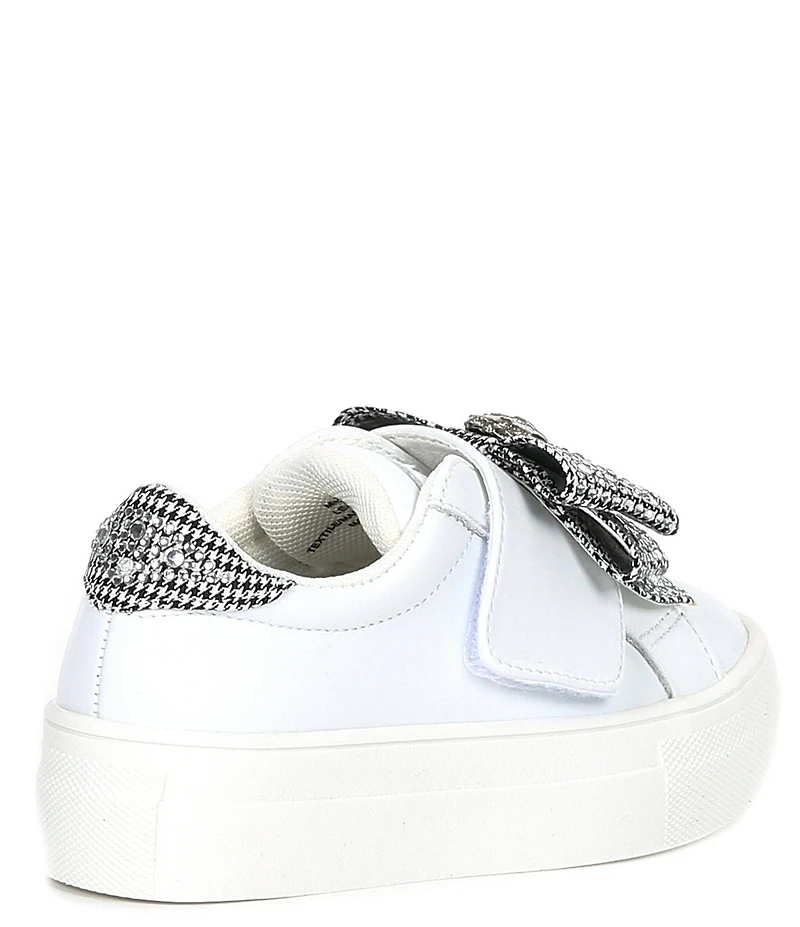 Kurt Geiger London Girls' Laney Leather Crystal Bow Sneakers (Infant)